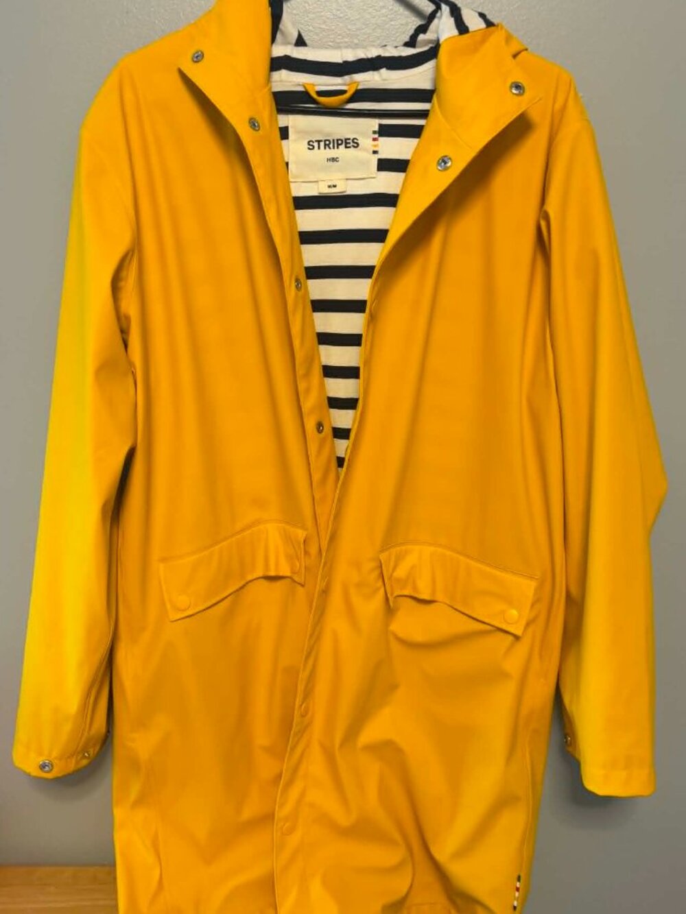 HBC Stripes Yellow Raincoat